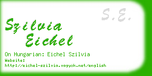 szilvia eichel business card